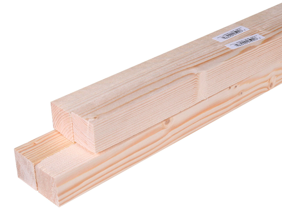 Vurenhout ruw 38x38 mm 240cm