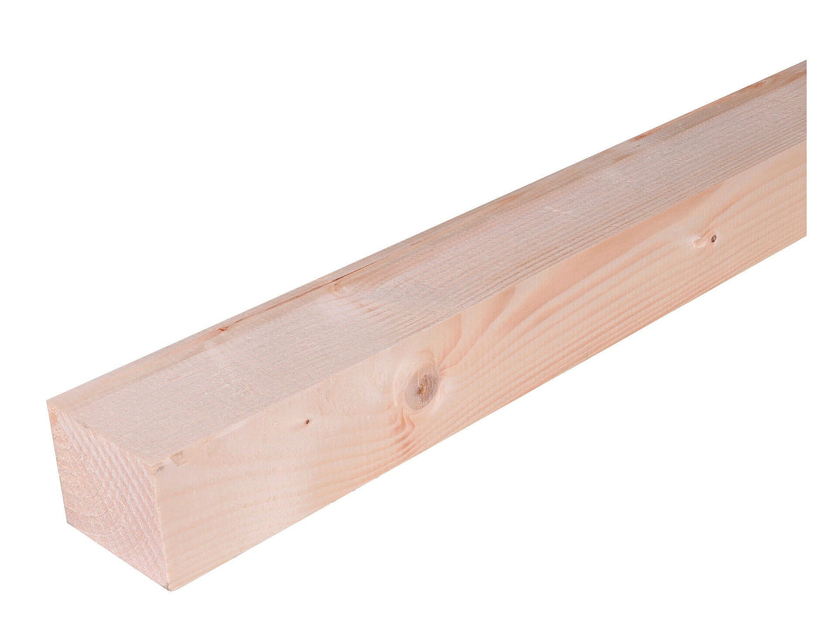 Vurenhout ruw 63x75 mm 420cm