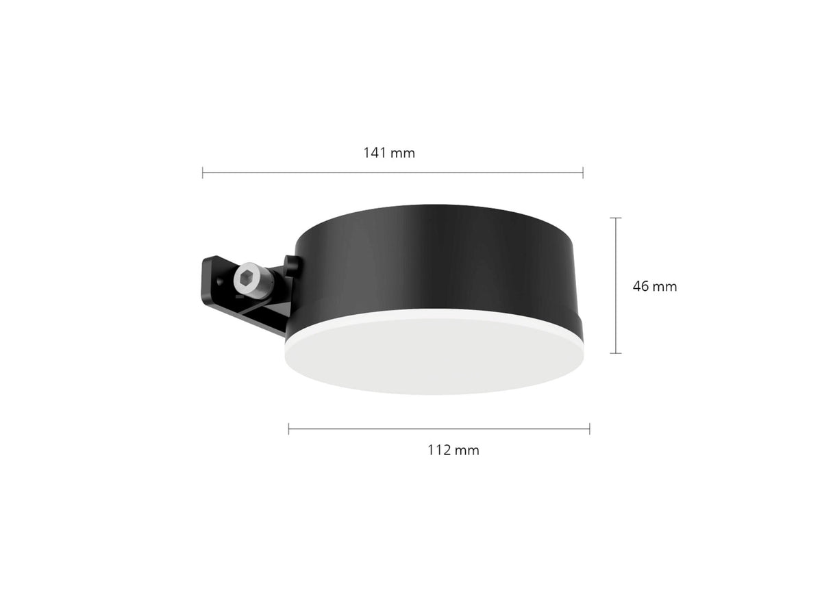 Philips Vynce wandlamp rond solar 1,5W zwart