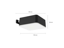 Philips Vynce wandlamp vierkant solar 1,5W zwart