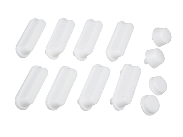 Wenko Set d’amortisseurs pour abattant WC blanc