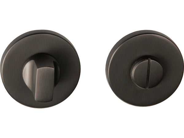 Linea Bertomani serrure WC rosace aluminium gris
