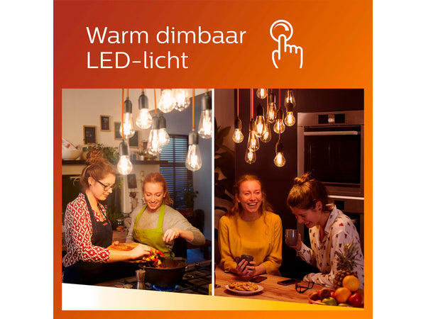 Philips WarmGlow LED spot GU10 6,2W dimbaar