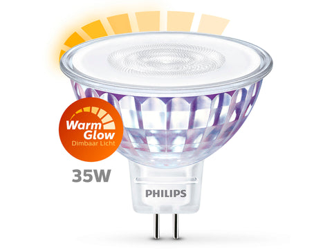 Philips WarmGlow LED spot GU5.3 5W dimbaar