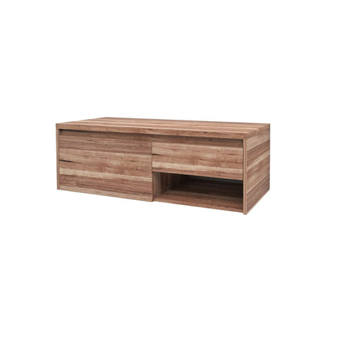BELVIT Wastafelonderkast badkamer wastafelmeubel 120cm Eik 2 lades Softclose met open vak, wastafelonderkasten — SKU MB-27555-31088, EAN 5404029125969