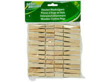 Wasknijper hout 24 stuks