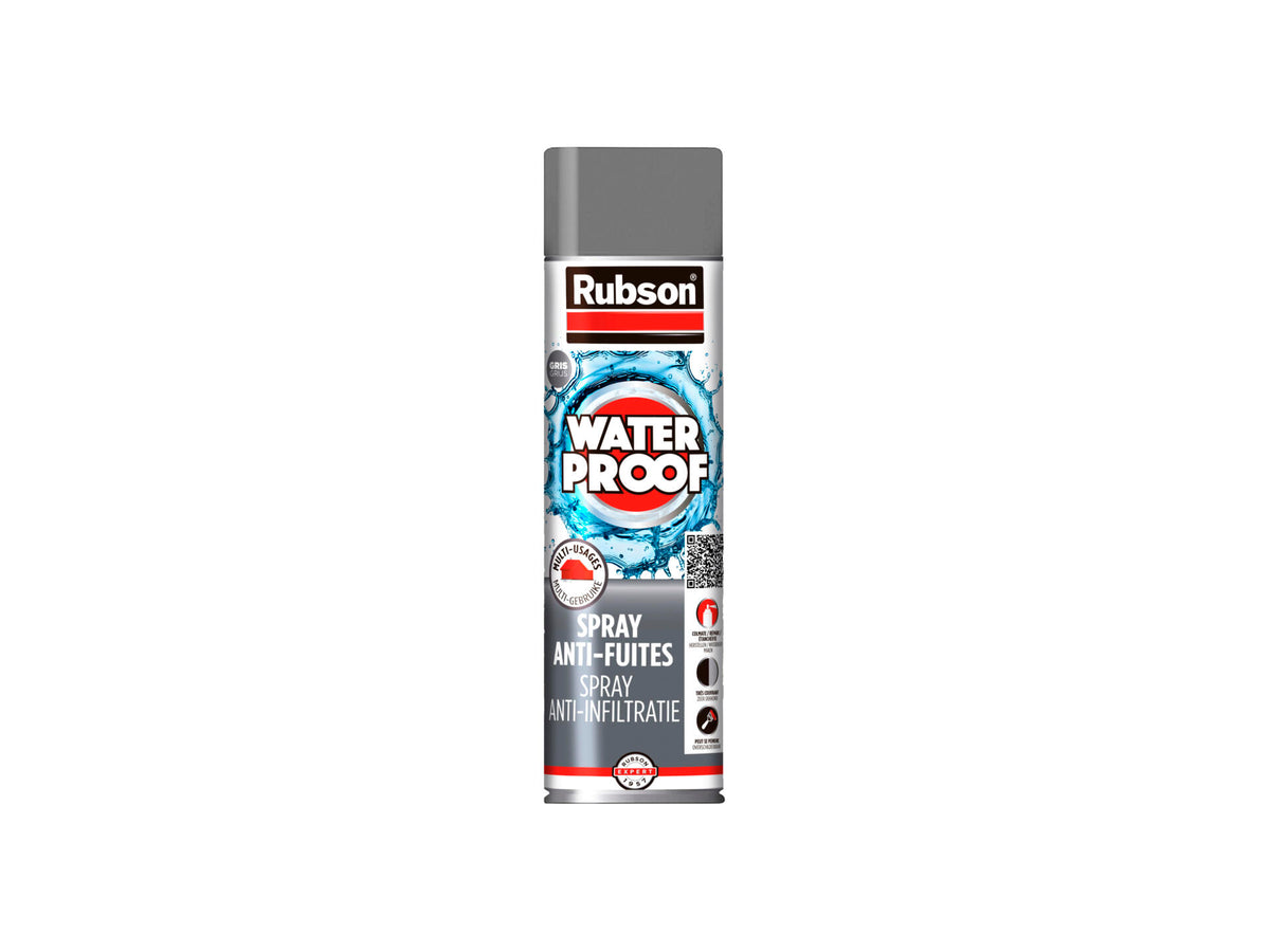 Rubson Waterproof aquablock coating spray 300ml grijs