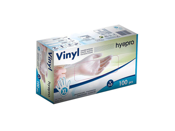 Wegwerphandschoenen XL wit 100 stuks