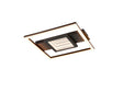 Reality Wheeler LED plafondlamp vierkant 16W mat zwart