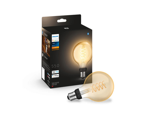Philips Hue White ampoule LED globe filament E27 9W dimmable