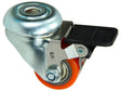 Mack Wiel 35mm met gat, dubbele koggellager en rem