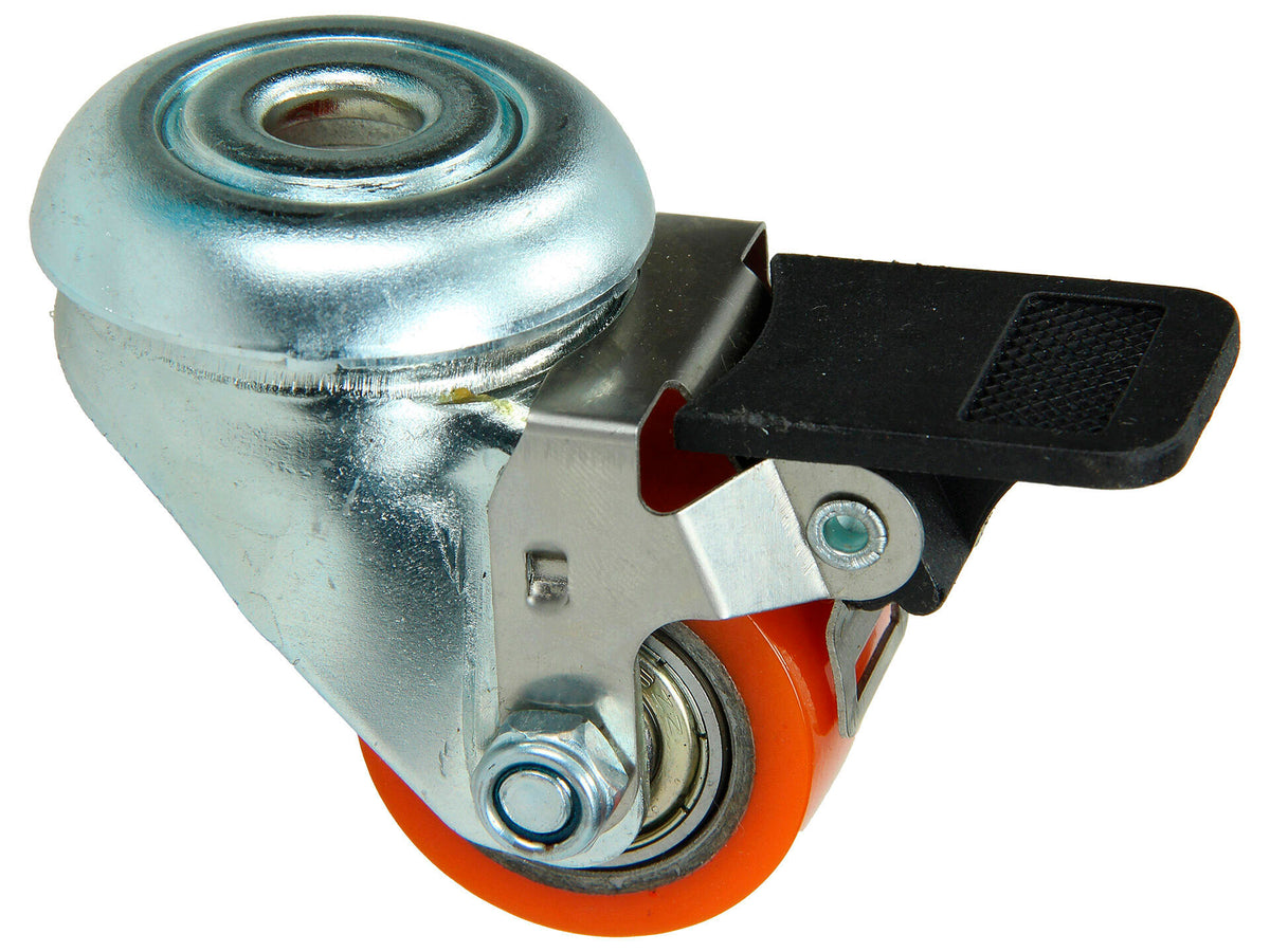 Mack Wiel 35mm met gat, dubbele koggellager en rem