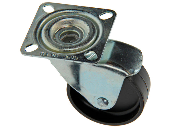 Mack Wiel 45mm met kogellager en plaat polyamide
