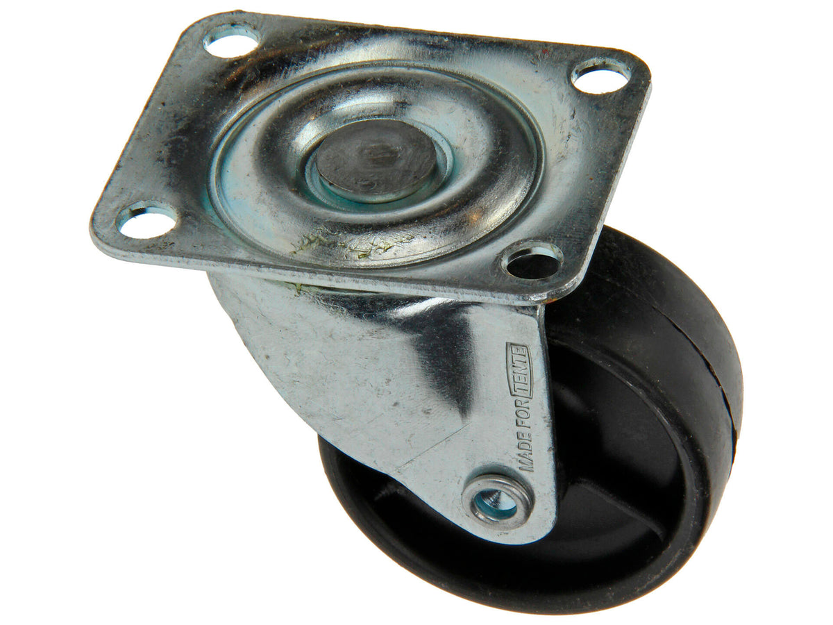 Mack Wiel 50mm met kogellager en plaat polyamide