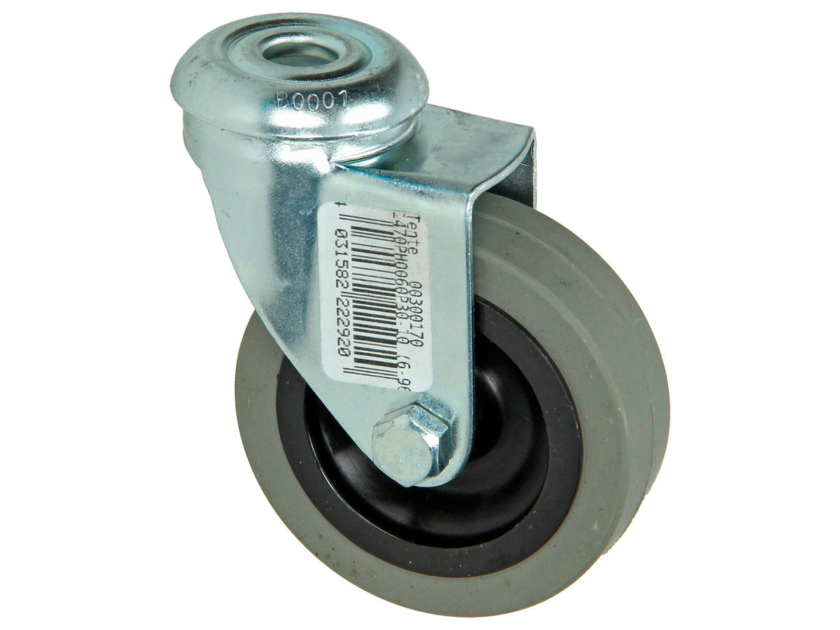 Mack Wiel 60mm met dubbele kogellager rubber