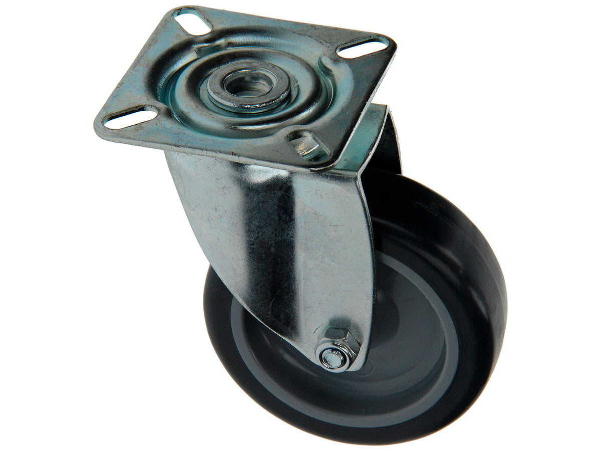 Mack Wiel 75mm met 2 lagers en plaat rubber