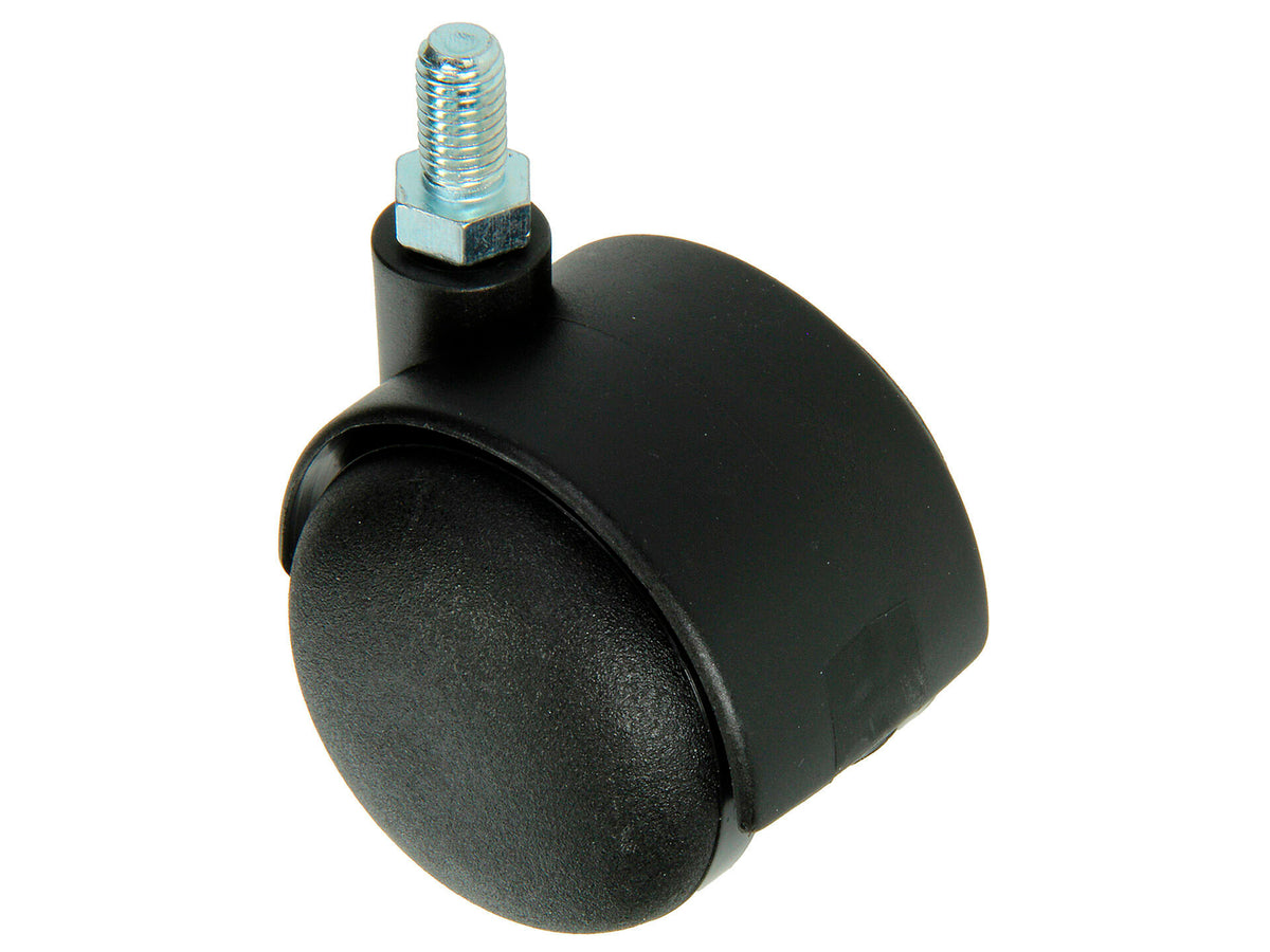 Mack Wiel dubbel 50mm met schroefdraad polyamide