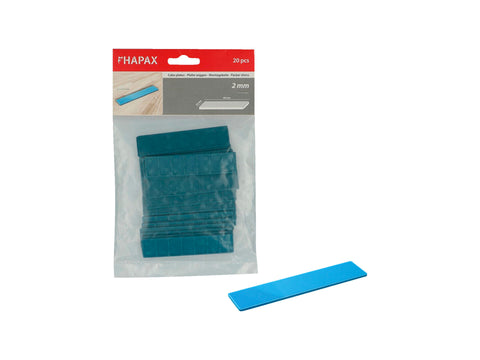 Wig plat 95x22x2 mm blauw 20 stuks