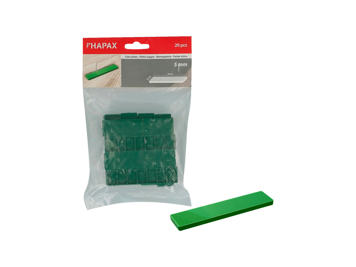 Wig plat 95x22x5 mm groen 20 stuks