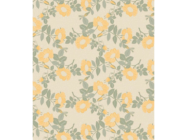 Captain Cook Wildflowers Oyster toile cirée 140x180 cm