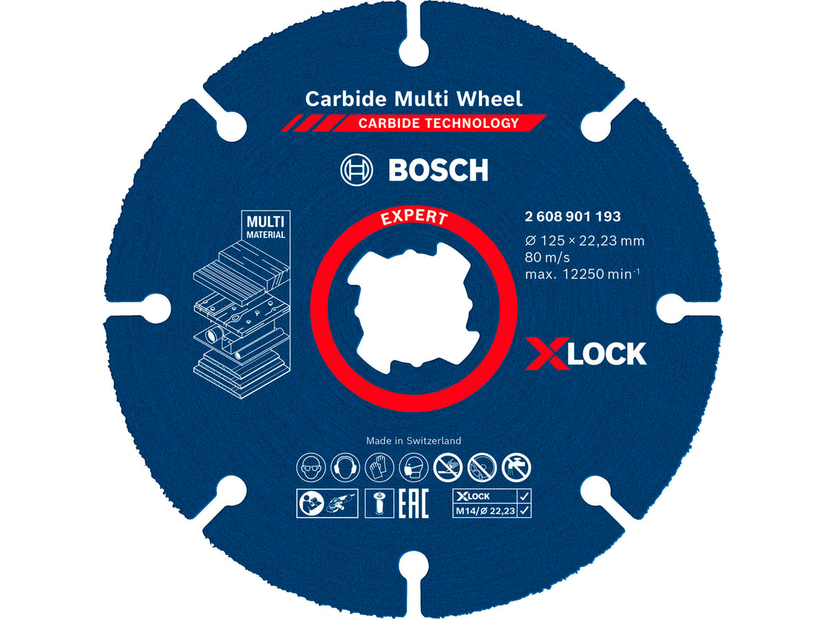 Bosch Professional X-Lock Expert Multi Wheel diamantschijf 125x22,23x2,4 mm