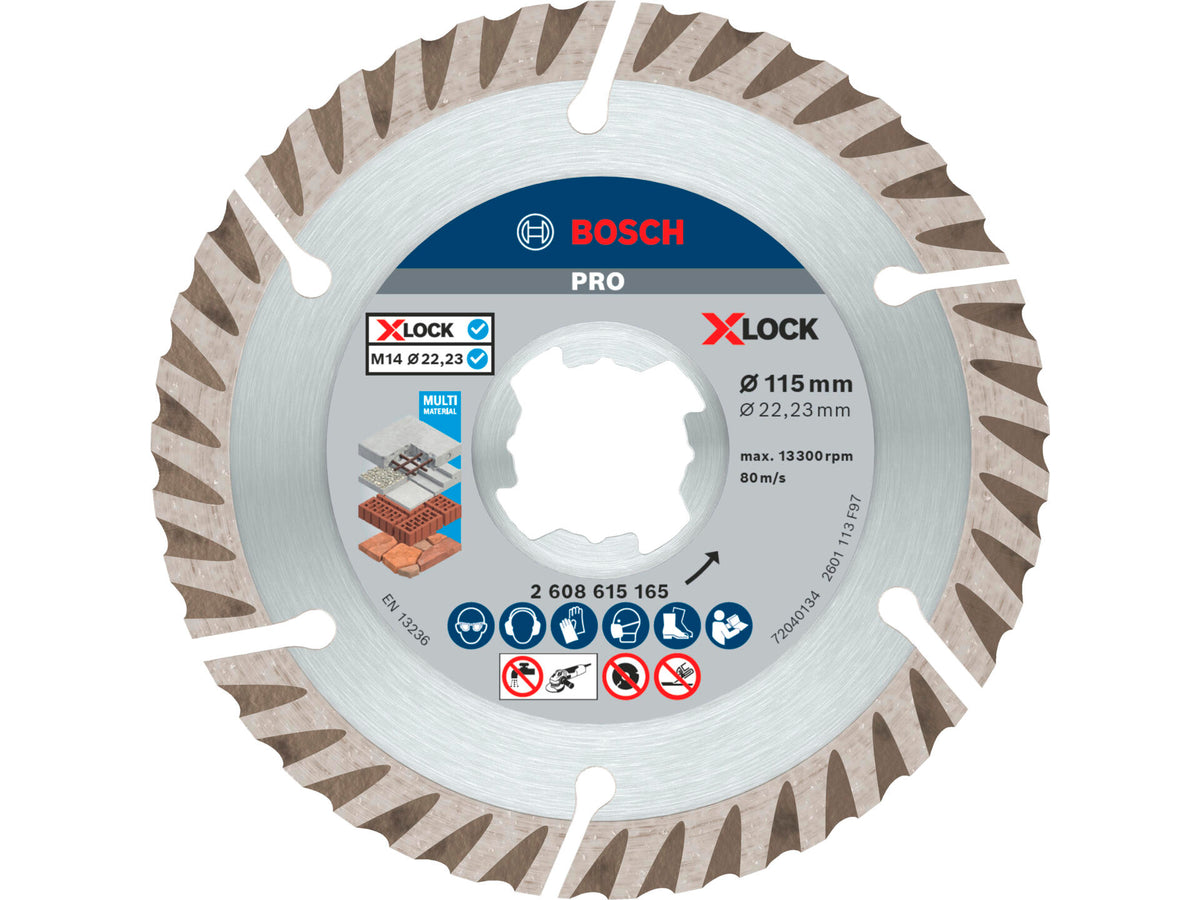 Bosch Professional X-Lock diamantschijf universeel 115x22,23x2 mm