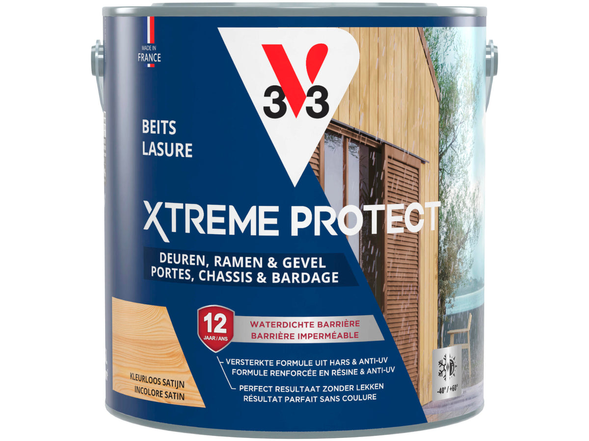 V33 Xtreme Protect beits deuren & ramen 2,5l kleurloos