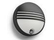 Philips Yarrow applique murale extérieure LED 6W avec PIR noir