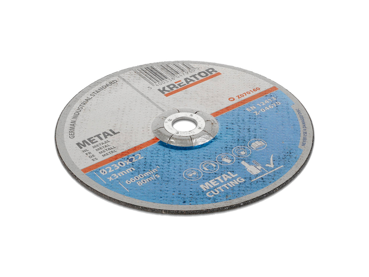 Z070160 doorslijpschijf 230x3x22 mm metaal