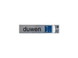 Zelfklevend deurbord duwen 17x4,4 cm aluminium look