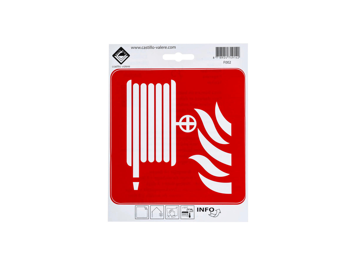 Zelfklevend pictogram blusslang 15x15 cm