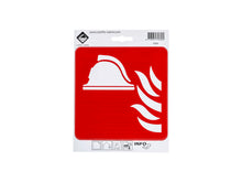 Pictogramme autocollant moyens anti-incendie 15x15 cm