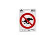 Pictogramme autocollant pas de crotte de chien 10cm
