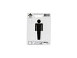 Pictogramme autocollant hommes 10x10 cm