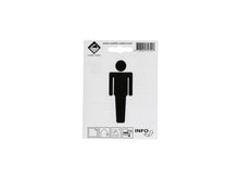 Pictogramme autocollant hommes 10x10 cm