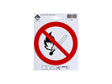 Pictogramme autocollant flamme nue interdite 15cm