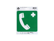 Zelfklevend pictogram telefoon voor redding 15x15 cm