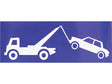 Carpoint Zelfklevend pictogram wegsleepregeling 34x14 cm