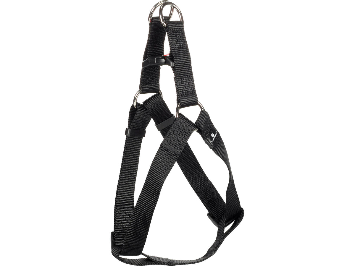 Flamingo Ziggi Step&Go harnas hond 40-70 cm zwart