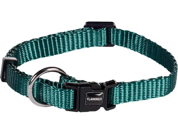 Flamingo Ziggi halsband hond 20-35 cm donkergroen