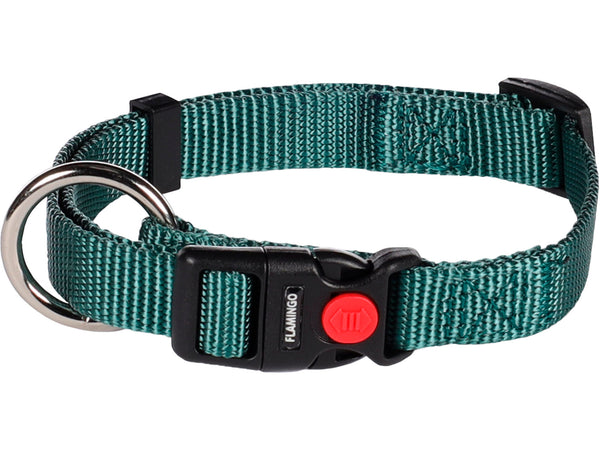 Flamingo Ziggi halsband hond 30-45 cm donkergroen