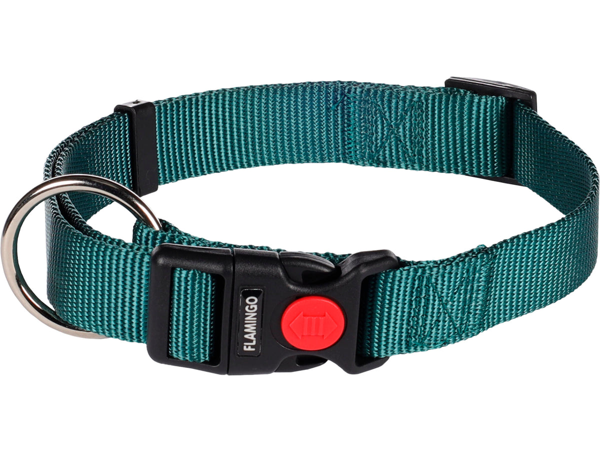 Flamingo Ziggi halsband hond 45-65 cm donkergroen