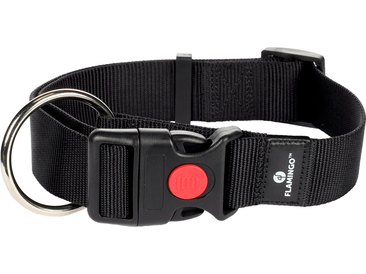 Flamingo Ziggi halsband hond 55-75 cm zwart