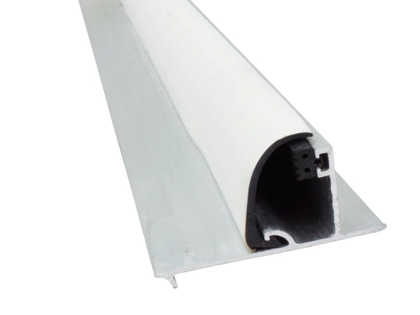Scala Zijkantprofiel met rubber 3m 16mm aluminium wit