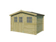 Gardenas Zurich houten tuinhuis 295x205 cm blokhut geïmpregneerd