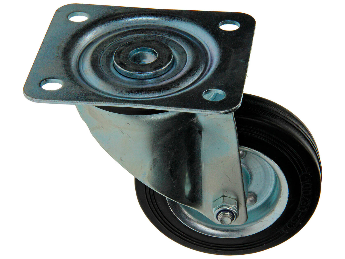 Mack Zwenkwiel 100mm met lager en plaat rubber