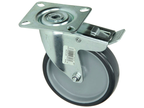 Mack Zwenkwiel 100mm met plaat, rem en dubbele kogellager