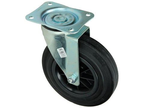 Mack Zwenkwiel 200mm met plaat en glijlager rubber