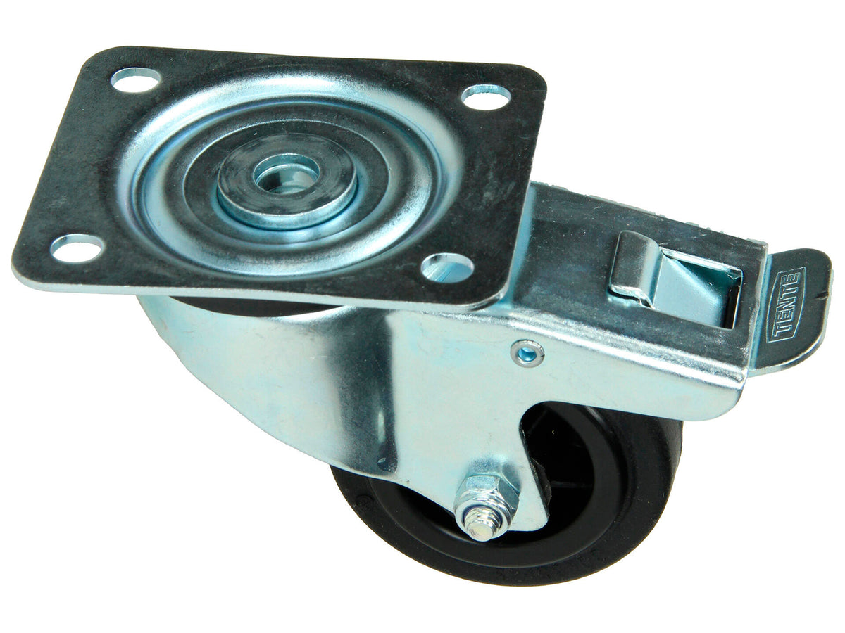 Mack Zwenkwiel 80mm met plaat, rollager en rem