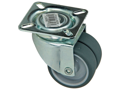 Mack Zwenkwiel dubbel 50mm met plaat en dubbele kogellager rubber